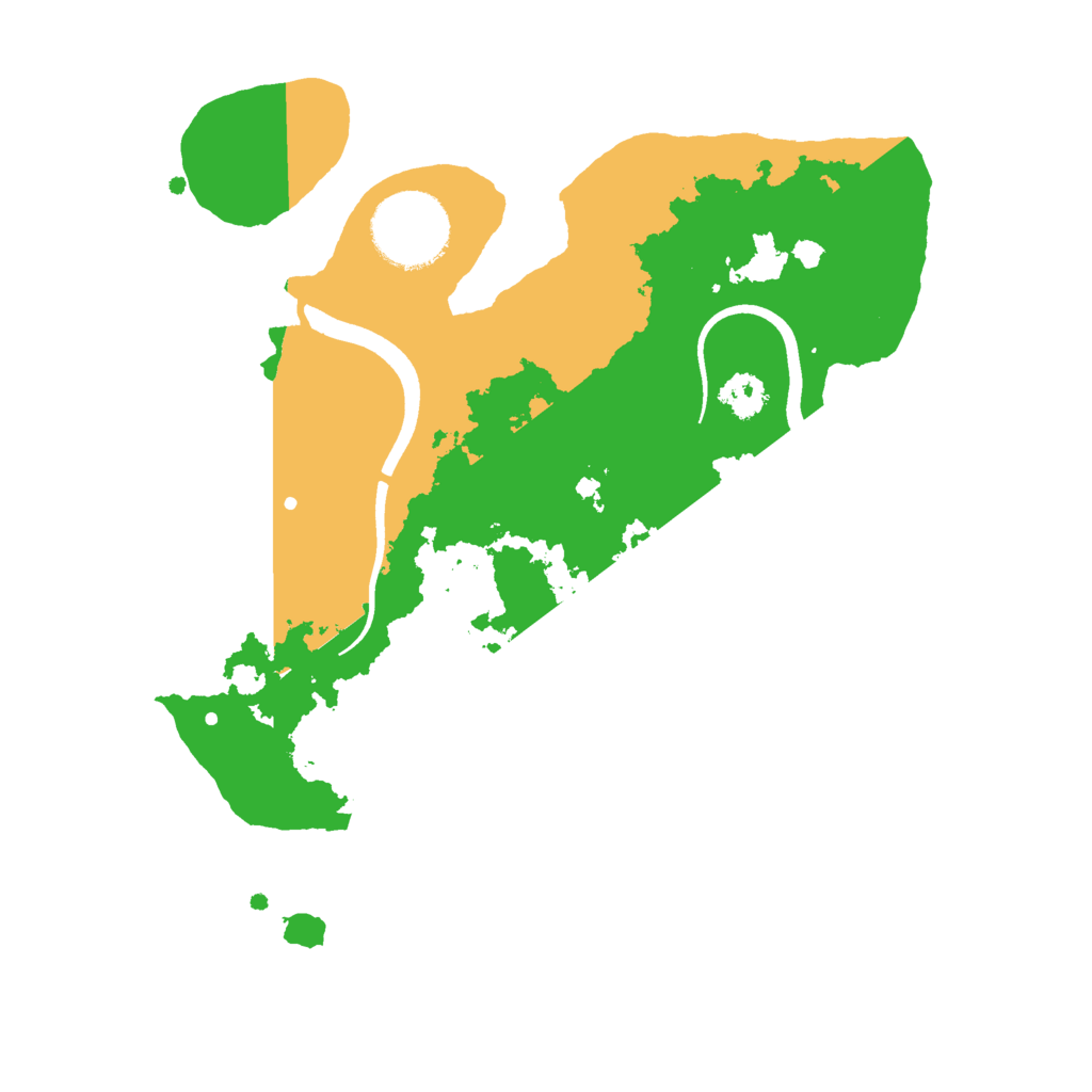 Biome Rust Map: Procedural Map, Size: 2500, Seed: 351975317