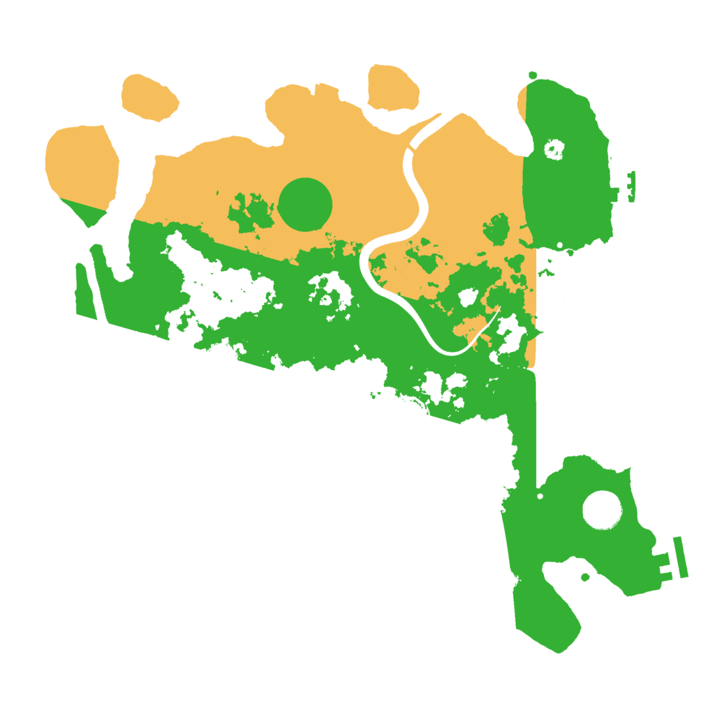 Biome Rust Map: Procedural Map, Size: 3500, Seed: 1745301346