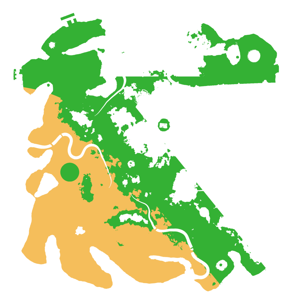 Biome Rust Map: Procedural Map, Size: 4300, Seed: 566666667