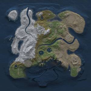 Thumbnail Rust Map: Procedural Map, Size: 3000, Seed: 145748, 13 Monuments
