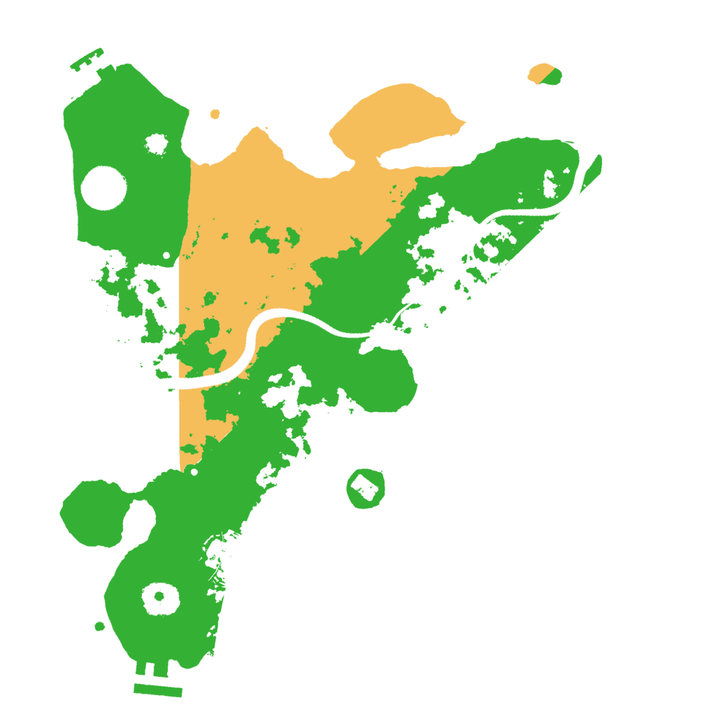 Biome Rust Map: Procedural Map, Size: 3000, Seed: 348397997