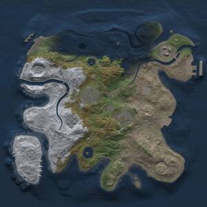 Thumbnail Rust Map: Procedural Map, Size: 2800, Seed: 869126766, 10 Monuments