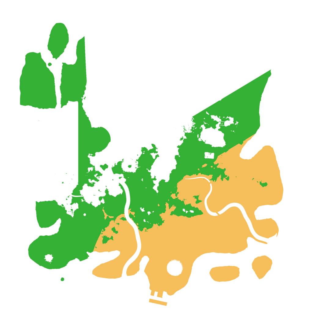Biome Rust Map: Procedural Map, Size: 3500, Seed: 922050390