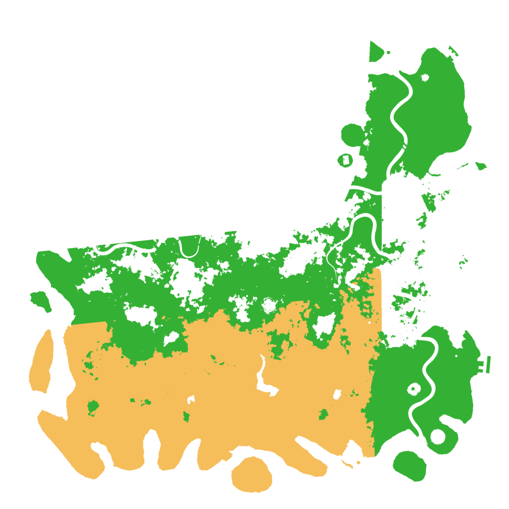 Biome Rust Map: Procedural Map, Size: 6000, Seed: 2072905856