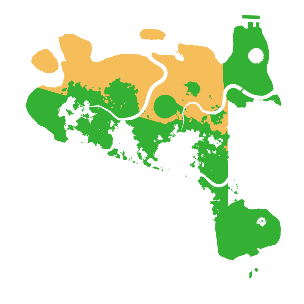Biome Rust Map: Procedural Map, Size: 3500, Seed: 100097766