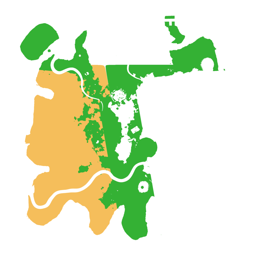 Biome Rust Map: Procedural Map, Size: 3500, Seed: 5639279