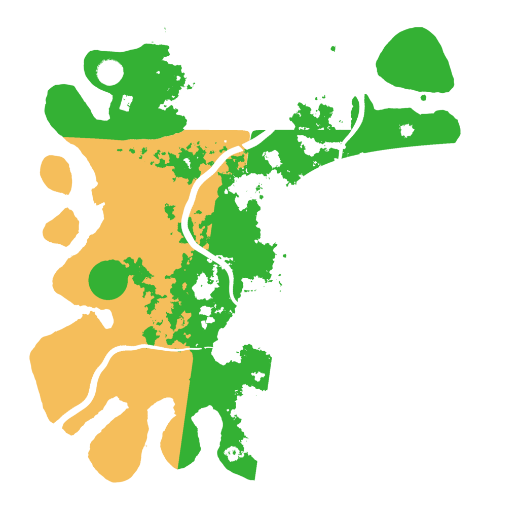 Biome Rust Map: Procedural Map, Size: 3500, Seed: 964804076