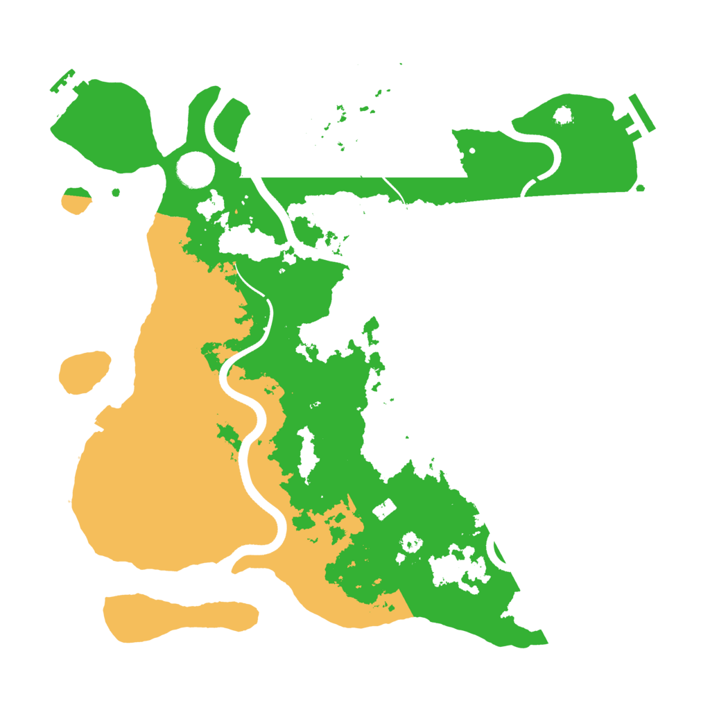 Biome Rust Map: Procedural Map, Size: 3500, Seed: 735896294