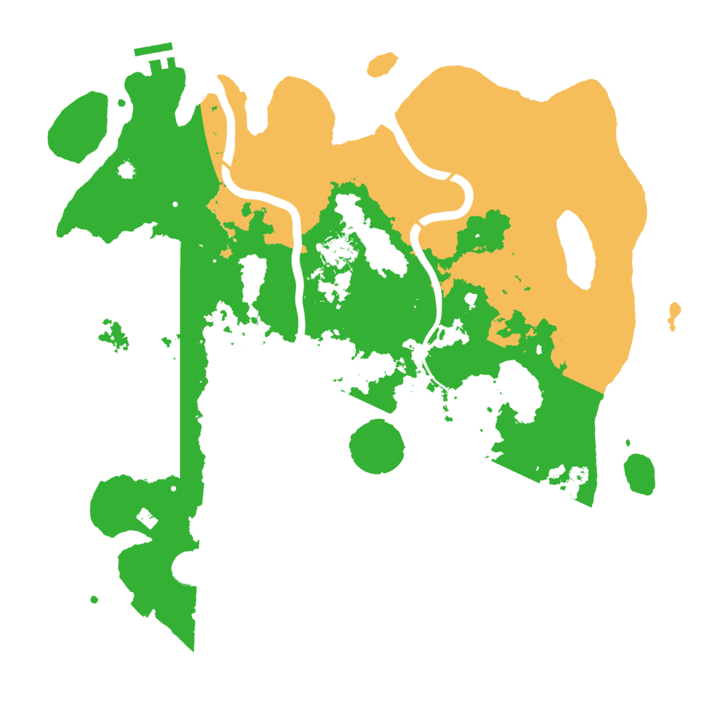 Biome Rust Map: Procedural Map, Size: 3800, Seed: 14526