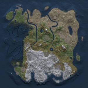 Thumbnail Rust Map: Procedural Map, Size: 3800, Seed: 14526, 16 Monuments