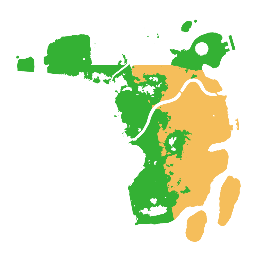 Biome Rust Map: Procedural Map, Size: 3500, Seed: 919555390