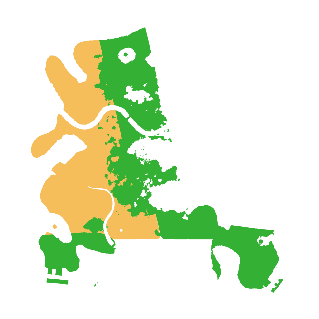 Biome Rust Map: Procedural Map, Size: 3000, Seed: 12868