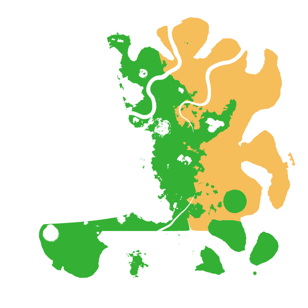 Biome Rust Map: Procedural Map, Size: 3500, Seed: 885341710