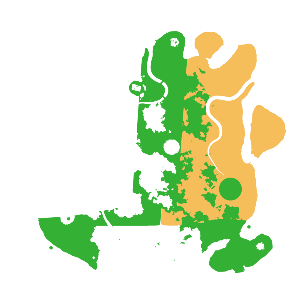 Biome Rust Map: Procedural Map, Size: 3500, Seed: 31168009
