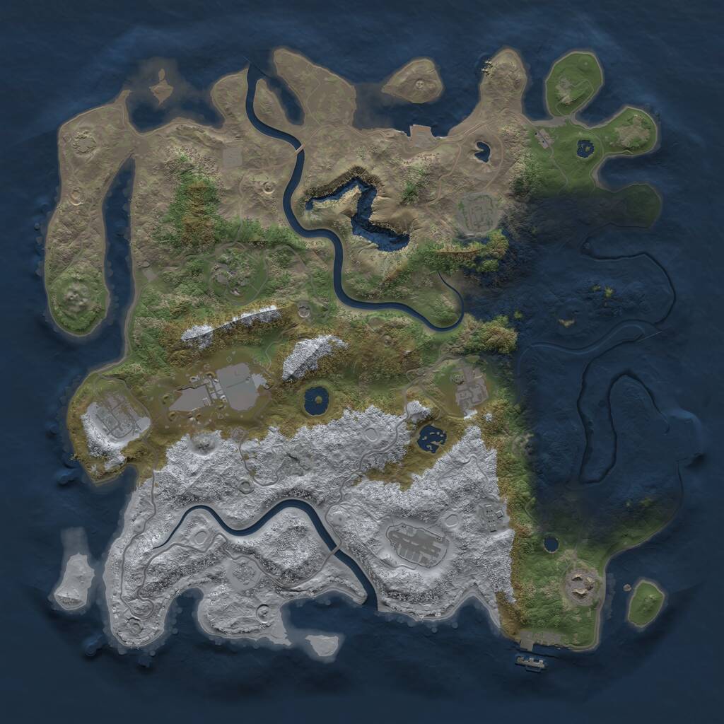 Rust Map: Procedural Map, Size: 4000, Seed: 1748602887, 15 Monuments