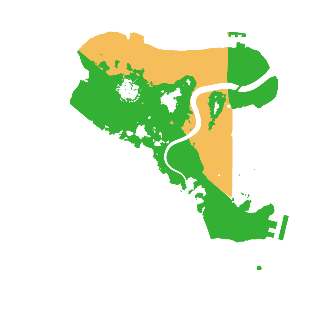 Biome Rust Map: Procedural Map, Size: 2500, Seed: 1317510528