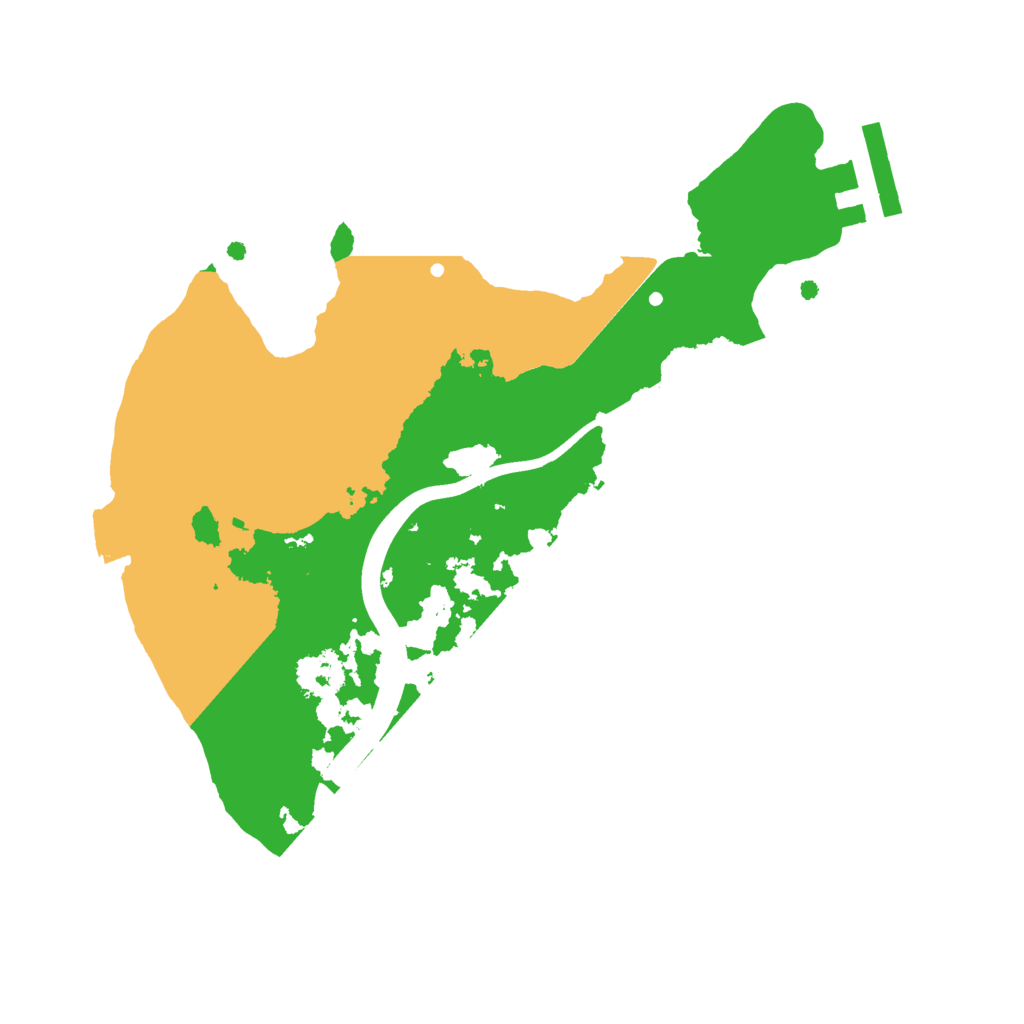 Biome Rust Map: Procedural Map, Size: 2200, Seed: 1857025402