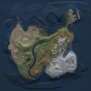 Thumbnail Rust Map: Procedural Map, Size: 2200, Seed: 1857025402, 5 Monuments