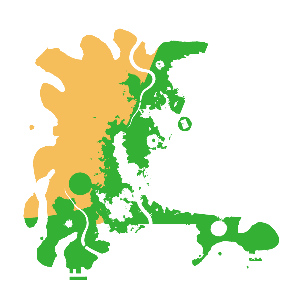 Biome Rust Map: Procedural Map, Size: 3500, Seed: 1977722679