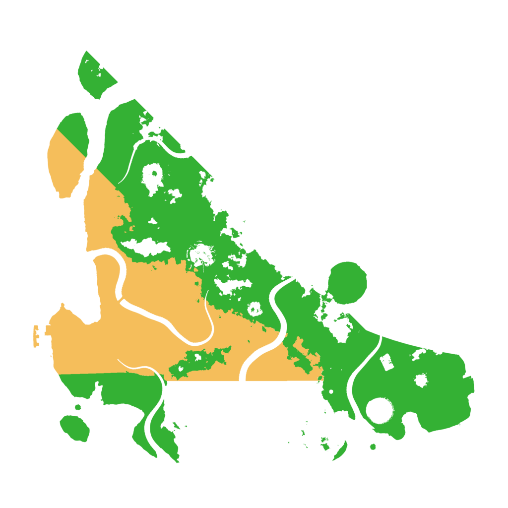 Biome Rust Map: Procedural Map, Size: 3500, Seed: 1805622768