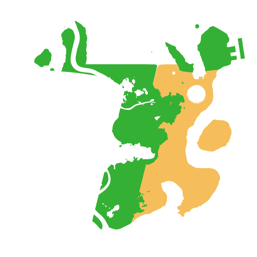 Biome Rust Map: Procedural Map, Size: 2500, Seed: 1242439019