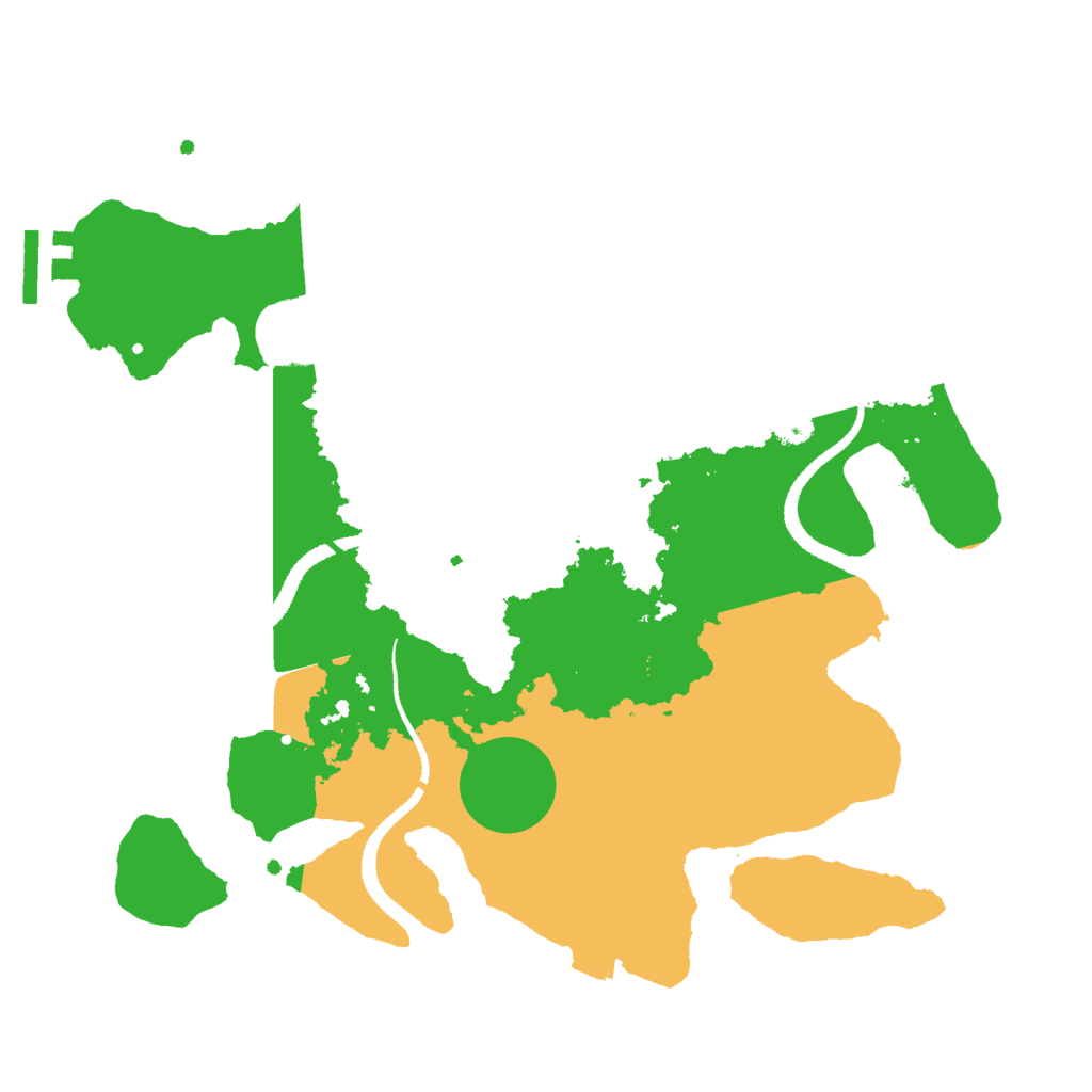 Biome Rust Map: Procedural Map, Size: 3000, Seed: 683611492