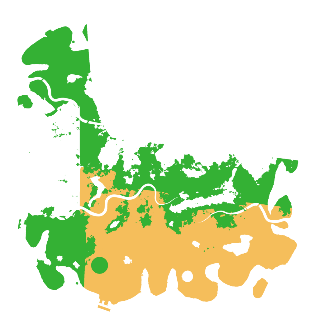 Biome Rust Map: Procedural Map, Size: 5000, Seed: 1304012685