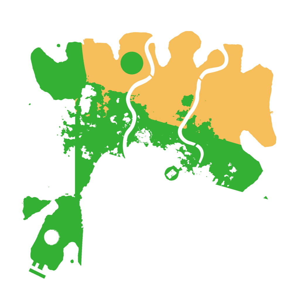 Biome Rust Map: Procedural Map, Size: 3500, Seed: 1615527355