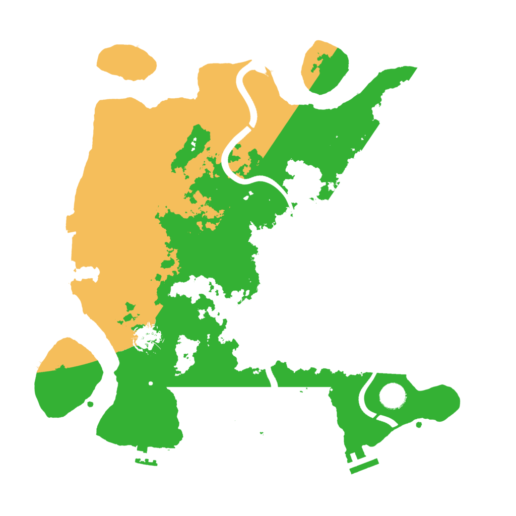 Biome Rust Map: Procedural Map, Size: 3500, Seed: 698193444