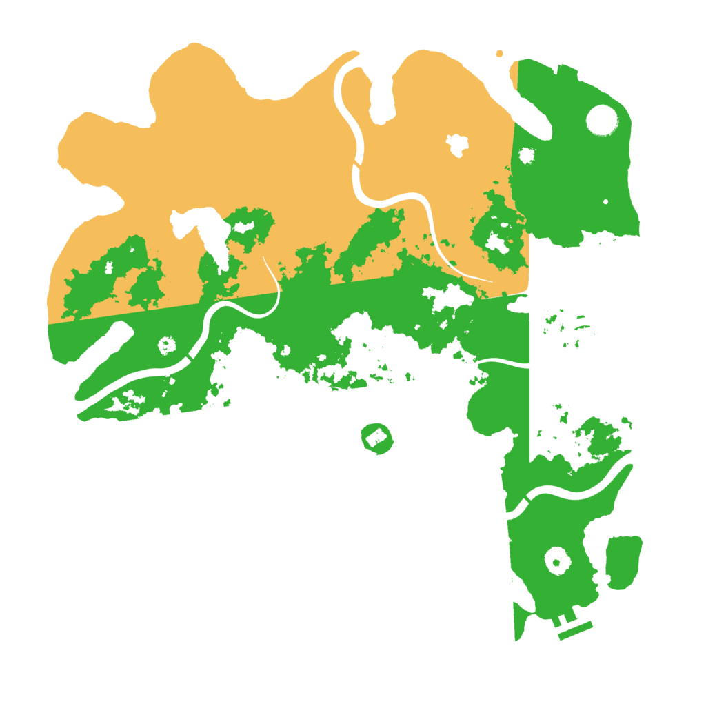 Biome Rust Map: Procedural Map, Size: 4000, Seed: 1325198601