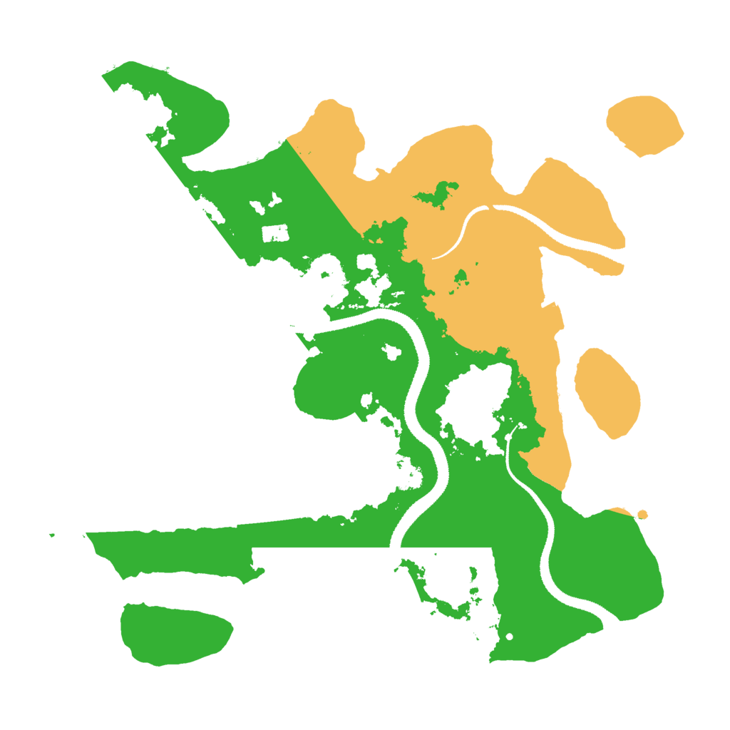 Biome Rust Map: Procedural Map, Size: 3000, Seed: 1200896761