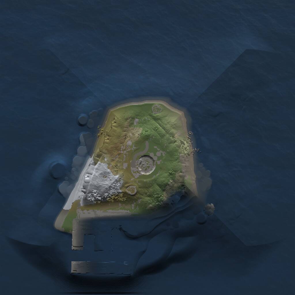 Rust Map: Procedural Map, Size: 1000, Seed: 858767860, 3 Monuments