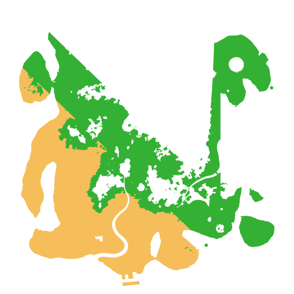 Biome Rust Map: Procedural Map, Size: 3500, Seed: 103335710