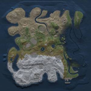 Thumbnail Rust Map: Procedural Map, Size: 3500, Seed: 478532079, 15 Monuments