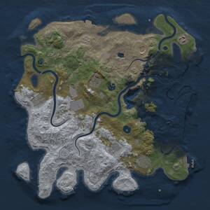 Thumbnail Rust Map: Procedural Map, Size: 4000, Seed: 567573758, 16 Monuments