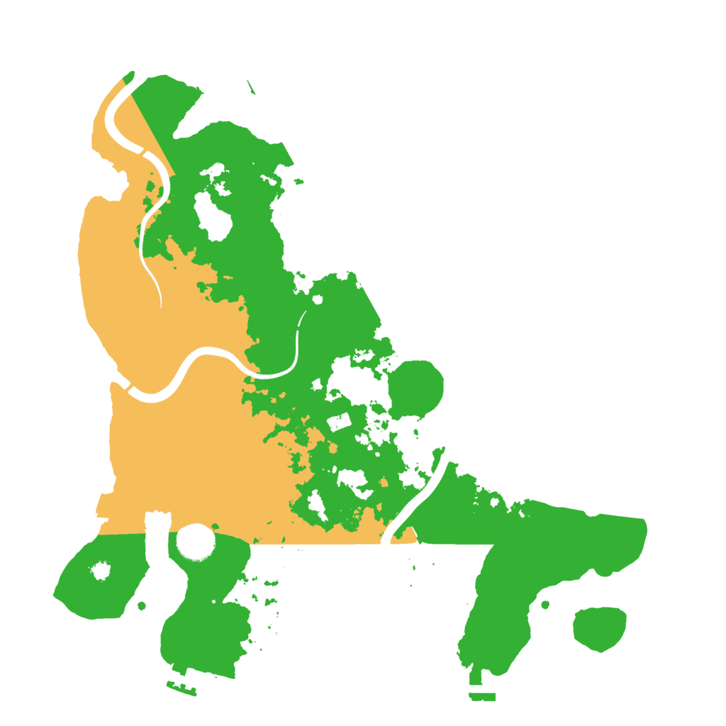 Biome Rust Map: Procedural Map, Size: 3500, Seed: 43312885
