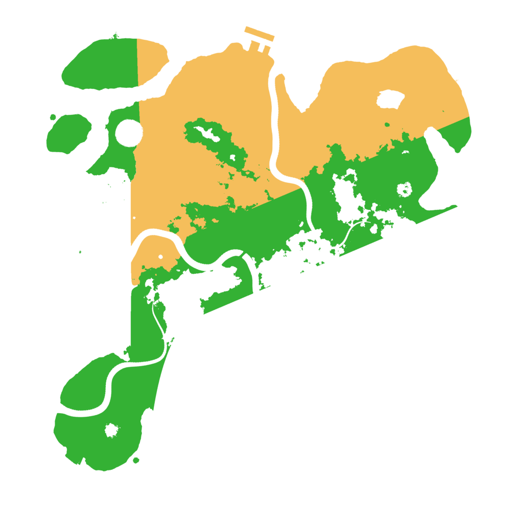 Biome Rust Map: Procedural Map, Size: 3500, Seed: 54578810