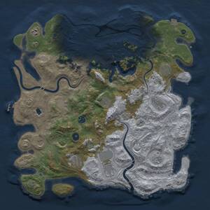 Thumbnail Rust Map: Procedural Map, Size: 4250, Seed: 1308511068, 17 Monuments