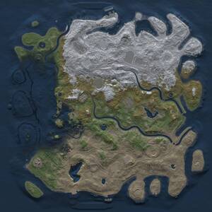 Thumbnail Rust Map: Procedural Map, Size: 4800, Seed: 1573628087, 17 Monuments