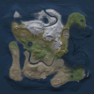 Thumbnail Rust Map: Procedural Map, Size: 2800, Seed: 3945, 10 Monuments