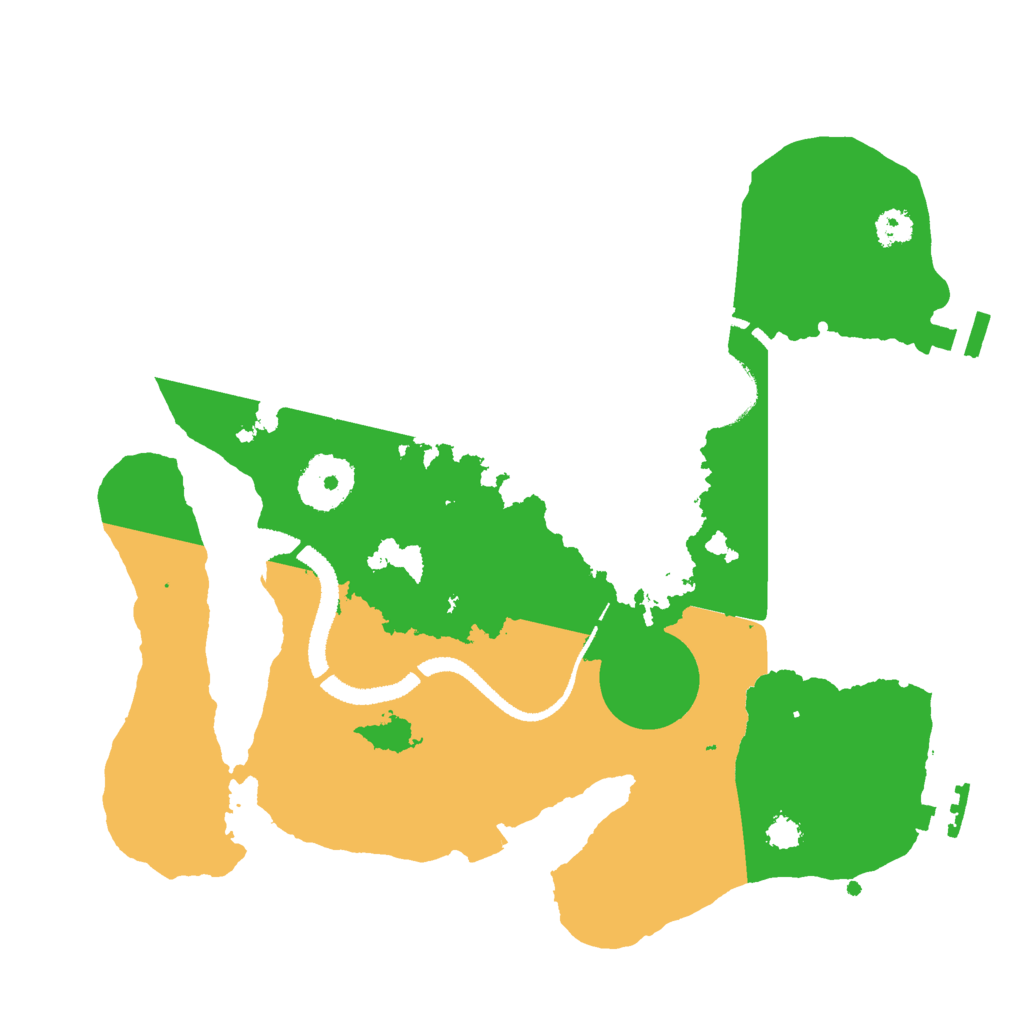 Biome Rust Map: Procedural Map, Size: 2800, Seed: 3945