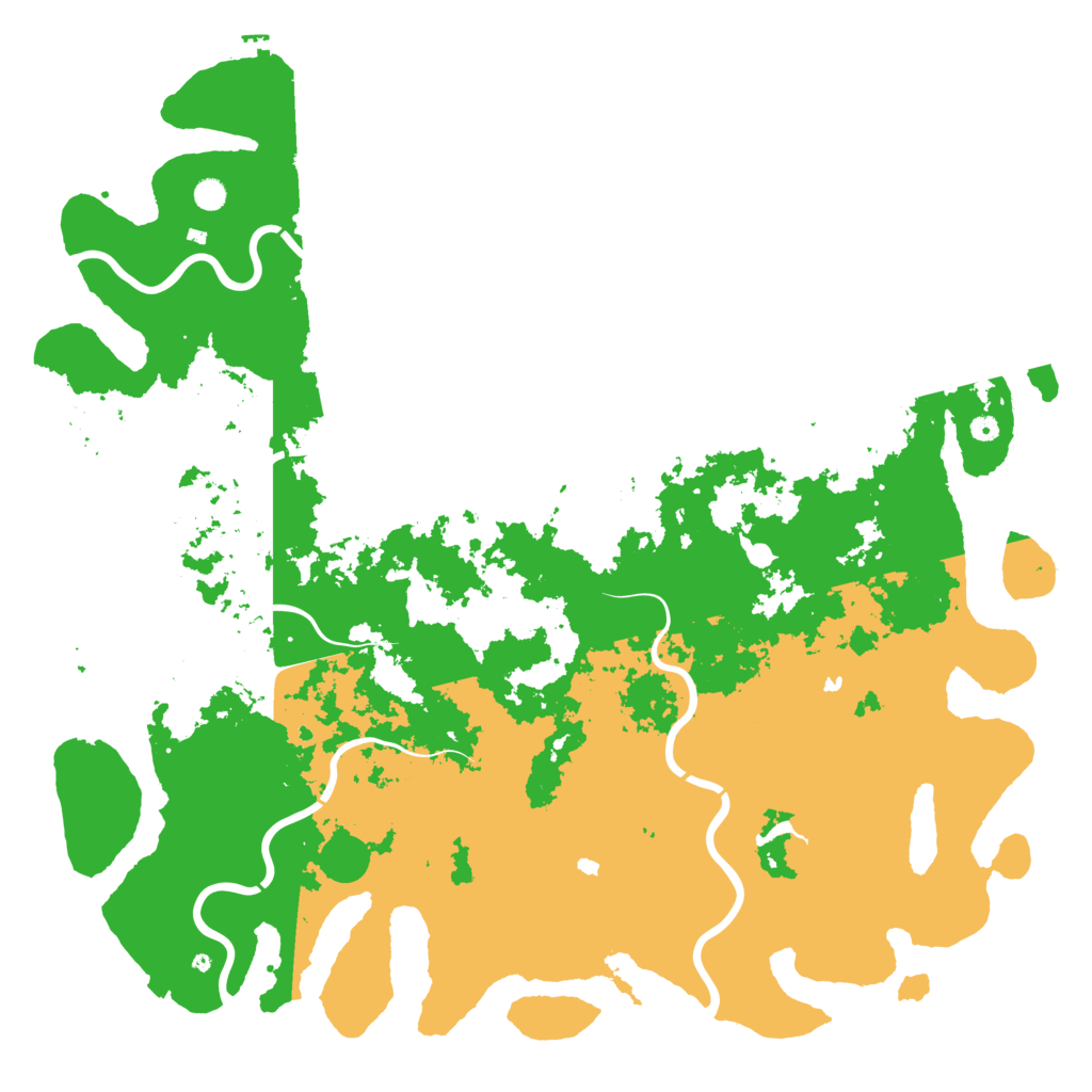 Biome Rust Map: Procedural Map, Size: 6000, Seed: 1107829016