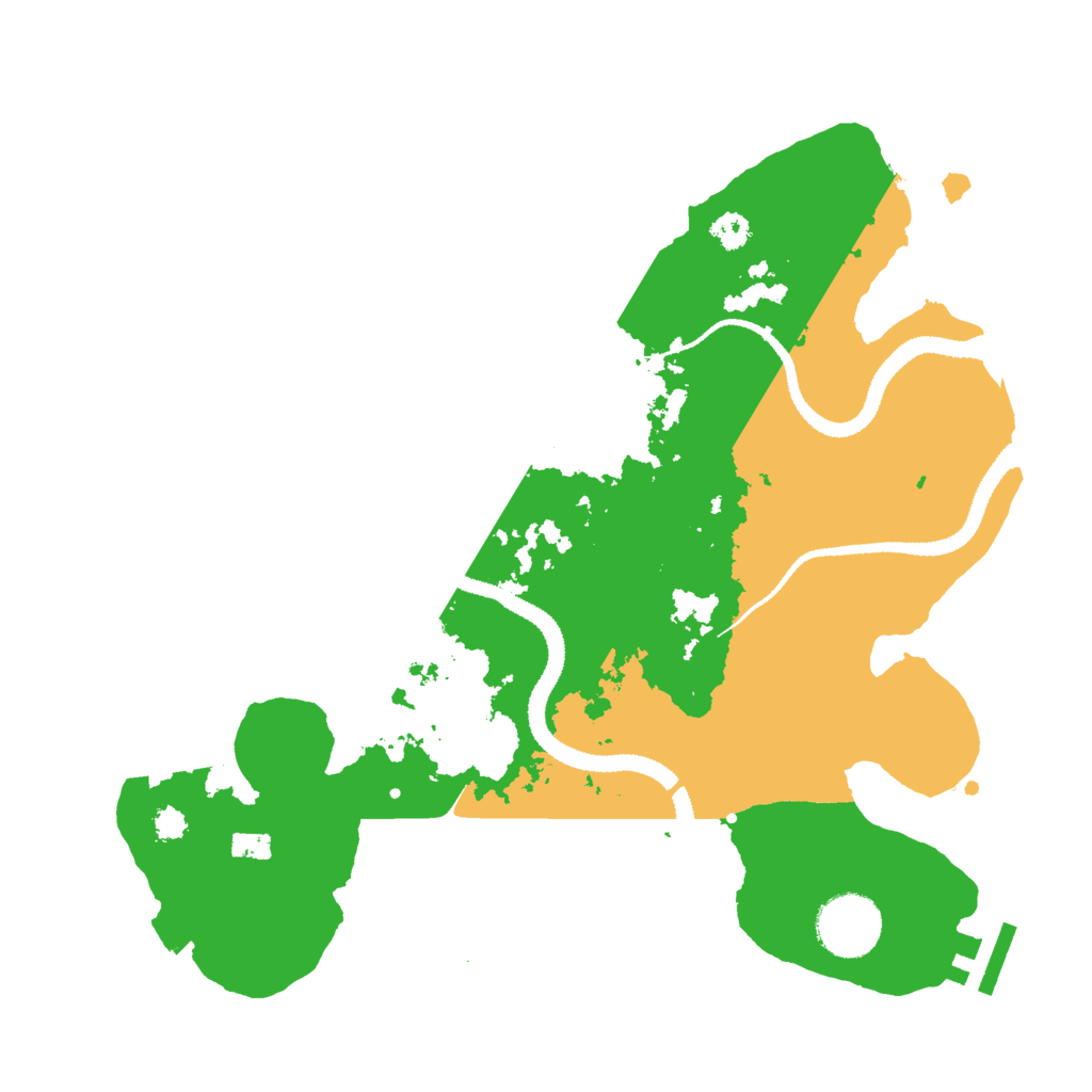 Biome Rust Map: Procedural Map, Size: 3000, Seed: 1596967747