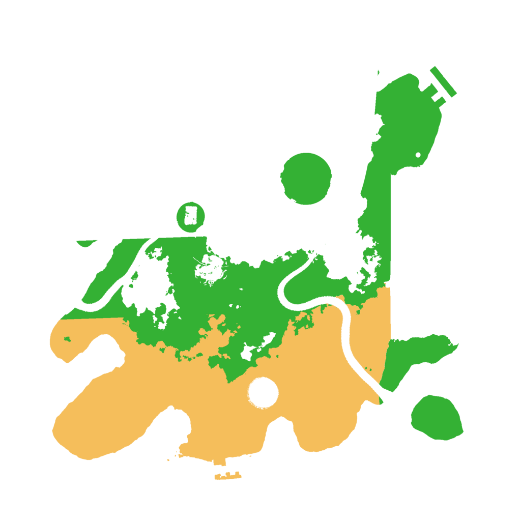Biome Rust Map: Procedural Map, Size: 3000, Seed: 22460