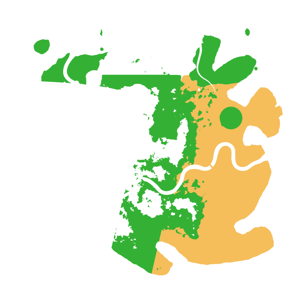 Biome Rust Map: Procedural Map, Size: 3500, Seed: 243041