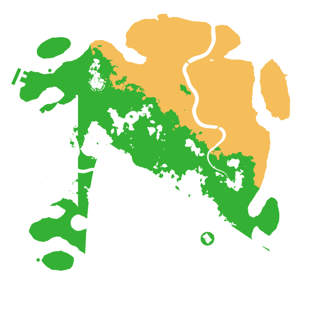 Biome Rust Map: Procedural Map, Size: 3650, Seed: 492605899