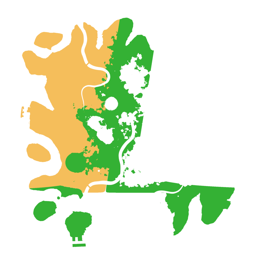 Biome Rust Map: Procedural Map, Size: 3500, Seed: 663119642