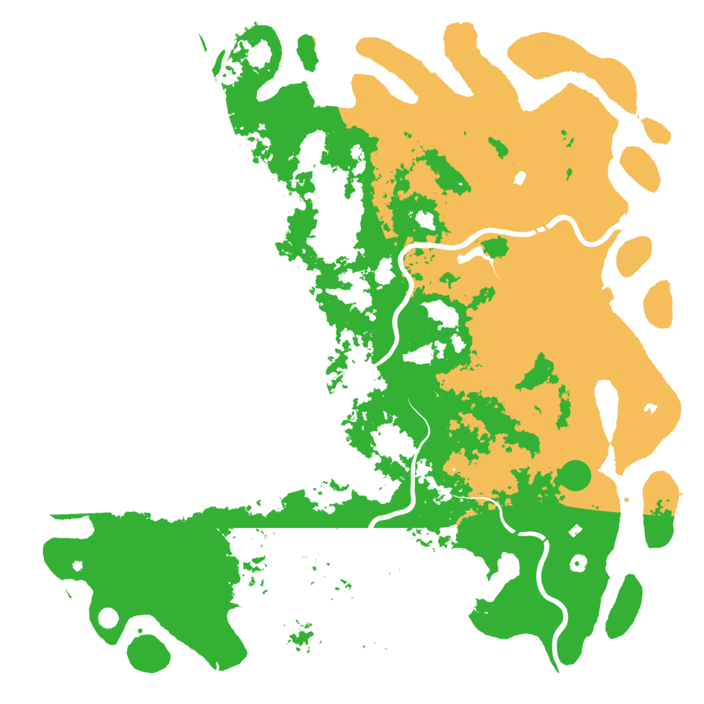 Biome Rust Map: Procedural Map, Size: 6000, Seed: 1346822949