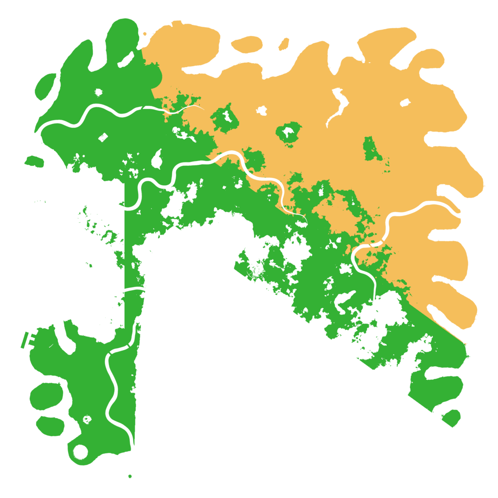 Biome Rust Map: Procedural Map, Size: 6000, Seed: 548474