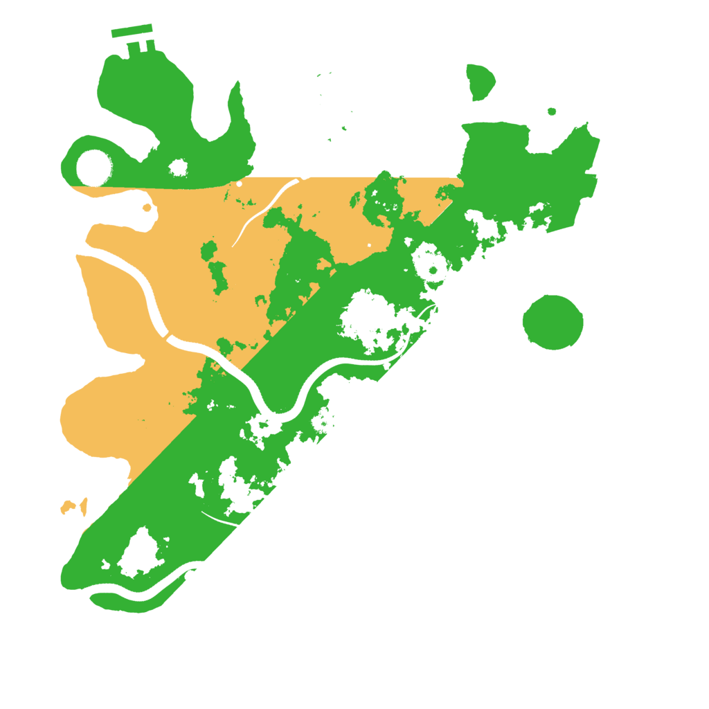 Biome Rust Map: Procedural Map, Size: 3500, Seed: 715919095